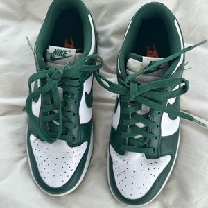 Nike dunk low green and white mens 7.5